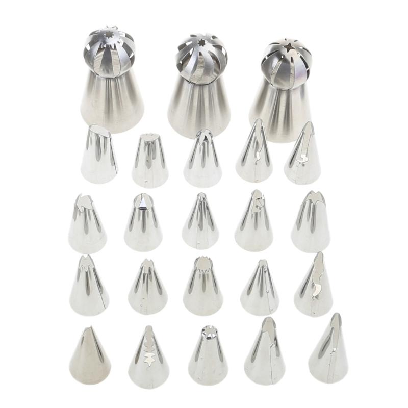 88Pcs Baking Supplies Kit 49Pcs Frosting Piping 3Pcs Russian Ball Piping Tips Flower Frosting Tip Baking Flower Nozzle