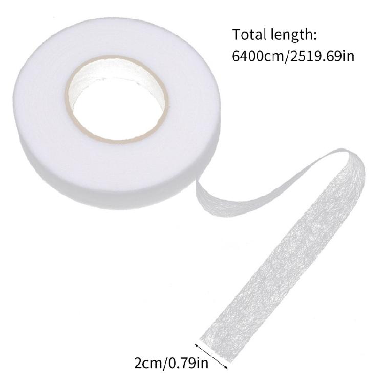 Without Sewing Iron On Hemming Strips 2.0cm Clear Fabric Adhesive Tape for Long Time Garment Repairs and Projects
