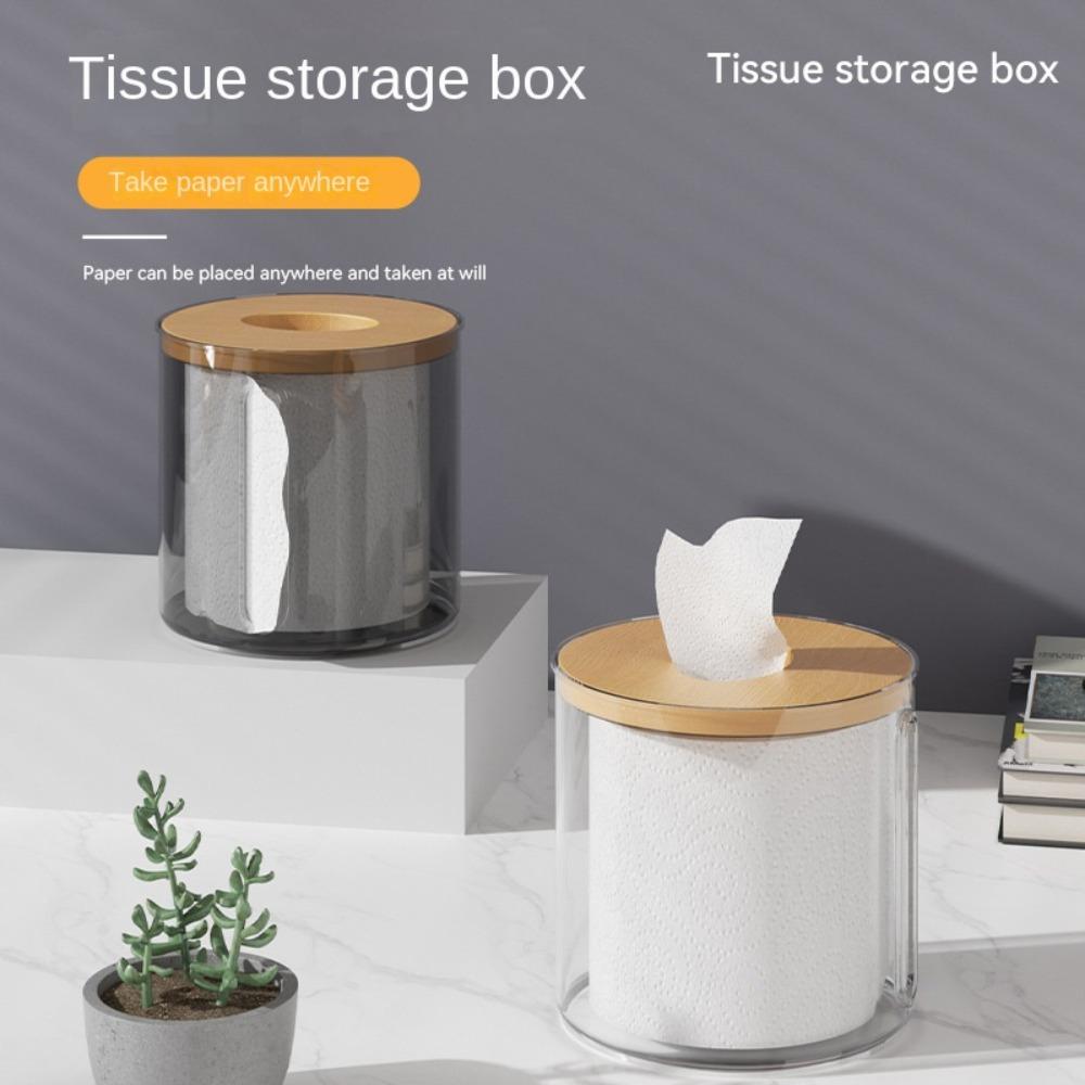 Simple Storage Box Tissue Boxs Toilet Paper Roll Storage Desktop Paper Box