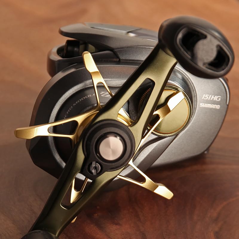 VISPREA for Shimano Antares Curado Calcutta Metanium SLX and Scorpion Compatible Baitcasting Aluminum Alloy Long Arm Drag Replacement for Custom YU317