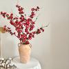 Artificial Cherry Blossom Branches 34.6 Inch Faux Plum Blossom Realistic Flower Arrangement for DIY Home Wedding Party Decor