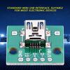 10 Stück Mini-USB auf DIP Adapterplatine 5P für 2,54 mm PCB-Platine DIY USB-Stromversorgung