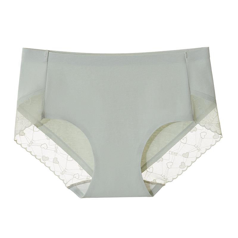 Chiloți Dama Talie Medie Fără Marcaj Mărime Mare Croi Antibacterian Dantelă Dulce Lenjerie de Corp