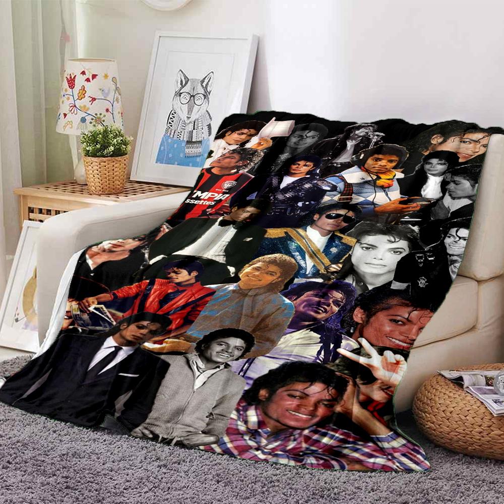 1Pc Michael Jackson'S Legacy Blanket Soft Throw Blanket For Home Bedroom Bed Sofa Travel Office Solid Christmas Blanket