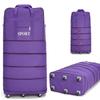 Li Shen Folding Travel Luggage Bag with Universal Wheels