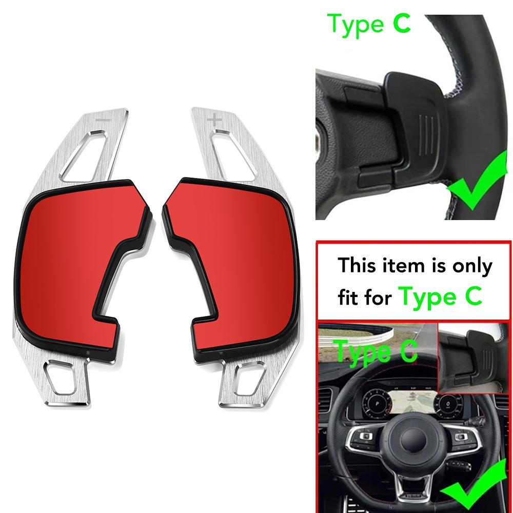 

Car Steering Wheel Shift Paddle Shifter For Volkswagen Vw Golf Gti R Gtd Gte Mk7 7 Polo Gti Scirocco Tiguan Rline Passat T-Roc