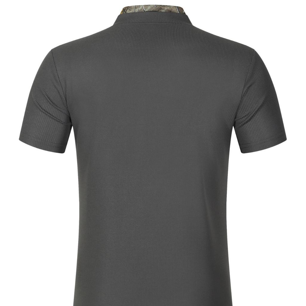 Neue herren POLO hemd doppel-schicht stehkragen kurzarm hemd mode lose körper hemd