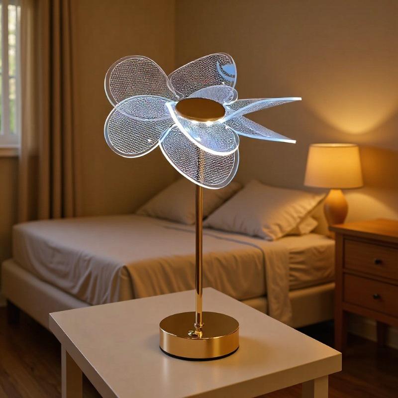 Elegant Acrylic Butterfly Table Lamp - Ideal for Bedrooms, Bedside, Hotels & Dining Spaces