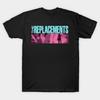 Men Black Print T-shirt The Replacements No-Cut Transfer Paper Print Cotton Tshirt