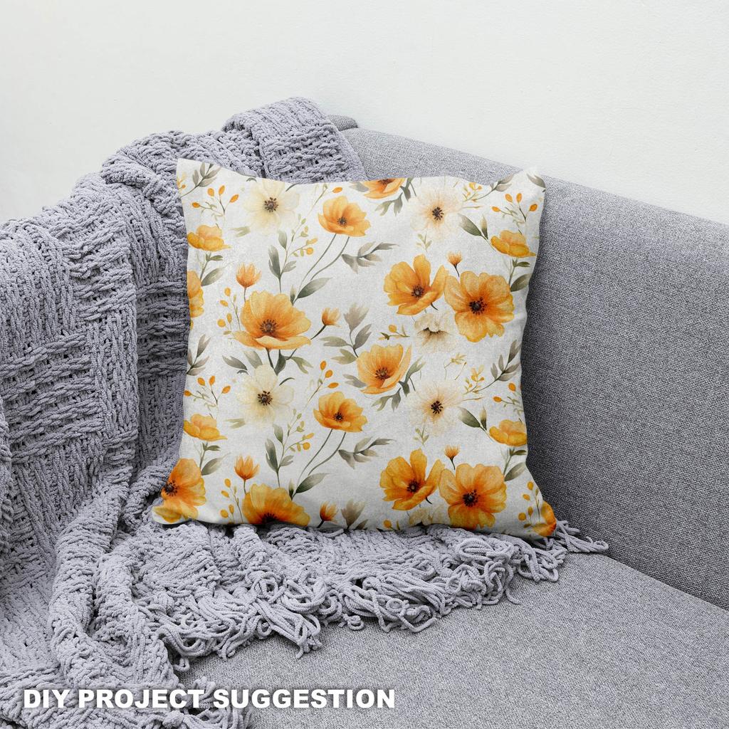 Royal Samt Stoff Polyester Zum Nähen - Motiv Blumen - Rdx2044