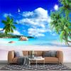 Sea Beach Mural Natural Scenery 3d Wallpaper Living Room Bedroom Ocean Beach Wallpapers Home Decor