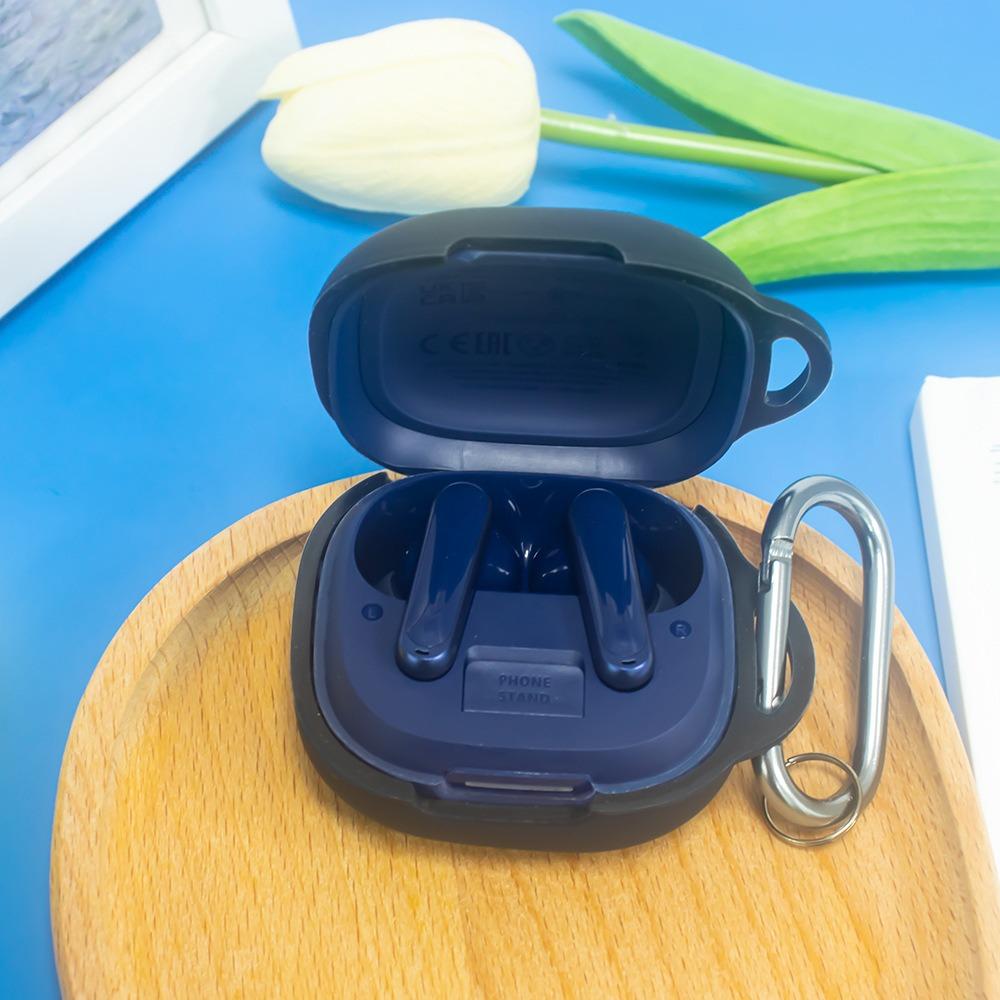 Beskyttelsesdeksel i silikon for ørepropper med spenne Oppbevaringsskall for Anker Soundcore P40i Hjem/Reise