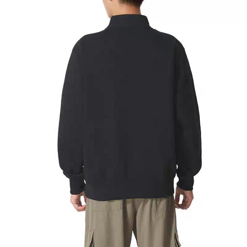 Men's Stand Collar Half-Zip Hoodie - Trendy Spring/Autumn Pullover Top