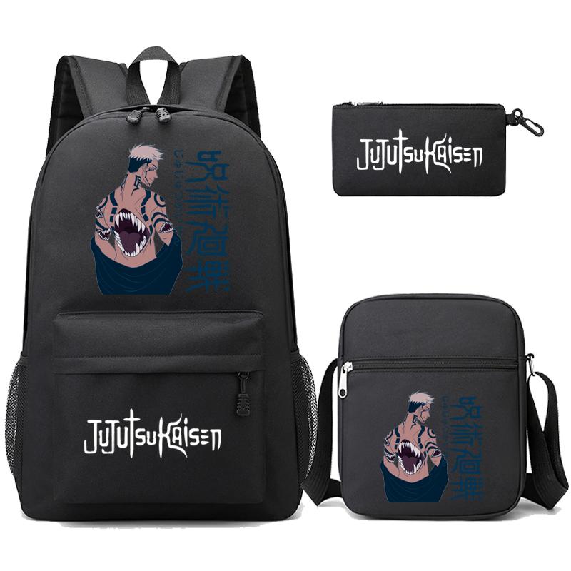 3 teile/satz Anime Rucksack für Jungen Mädchen Leichte Taschen Hildren Schul Student Kawaii Rucksack Zurück Zu Schule