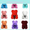 Stunning Rose Bear Flower Teddy Doll For Wedding Or Anniversary Gift