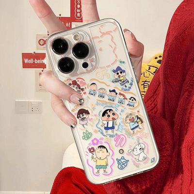 Crayon Shin-chan Cartoon Phone Case for iPhone 17/16 Pro Max/14/13/12/11