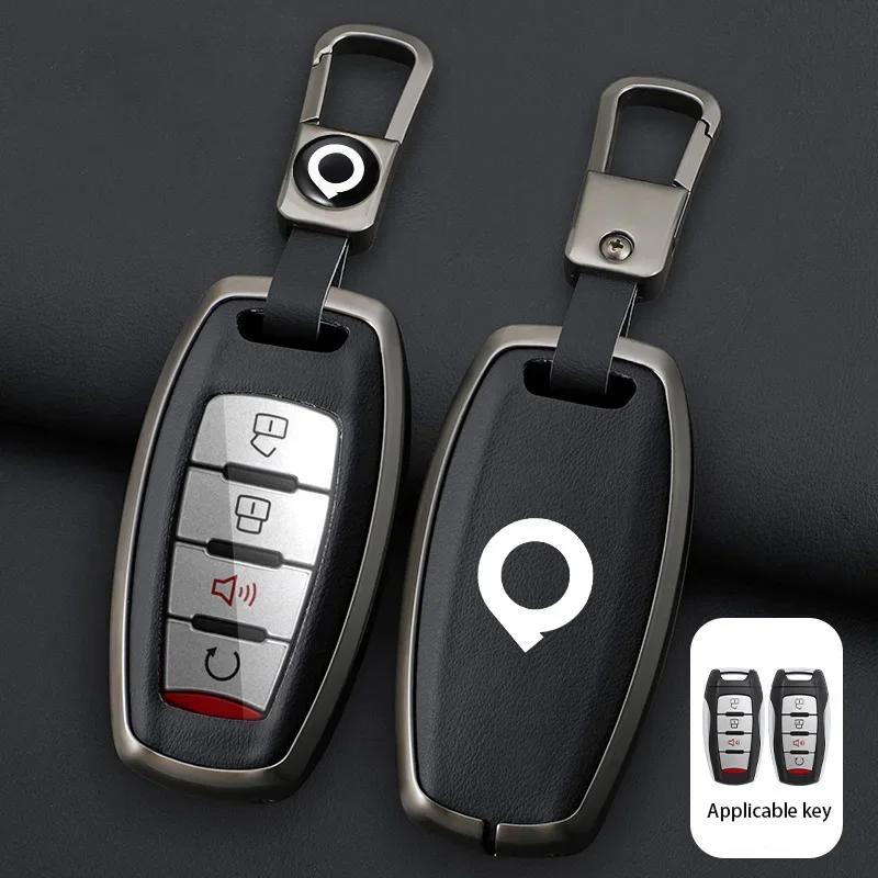 

Zinc Alloy Car Remote Key Case Cover For Great Wall Ower GWM P Series Pickup 2019 2020 Great Wall POER Truck Keychain Accessorie