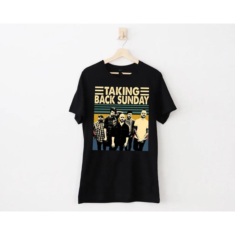 Taking Back Sunday Band Retro Cotton T Shirt Full Size S 5Xl