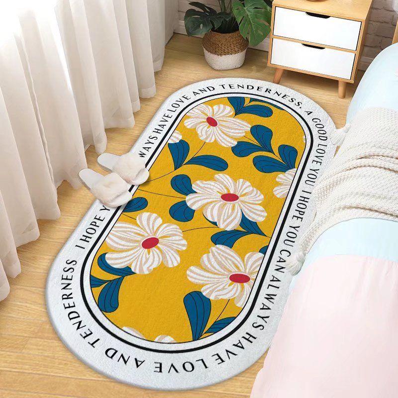 

Спальня Прикроватный коврик Гостиная Журнальный столик Коврик Утолщенный коврик перед кроватью Длинный ковер для комнаты 50cm * 160cm