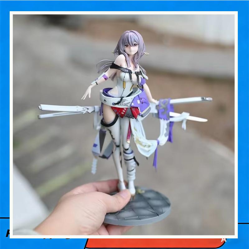 Anime Nikki 25cm Red Lotus Victory Goddess Anime Gk Model Handmade Trendy Play Statue Periphery Collection Ornament Toy Gift