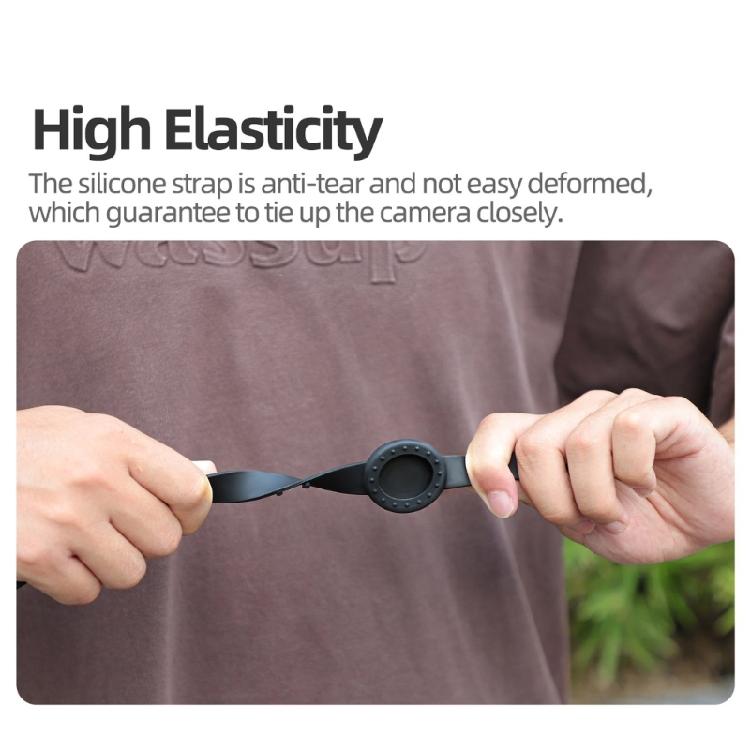 Flexible Action Camera Wristband with Magnetic Stand, 360 Degree Rotation Silicone Straps for GO 3 GO 3S Camera
