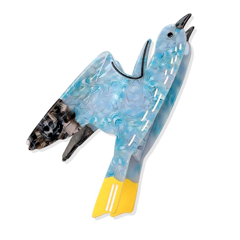 Oversized Hair Clip With Cartoon Bird Designs Acetate Secure Grip For Updos Parties Casual Wear Hair Accessories