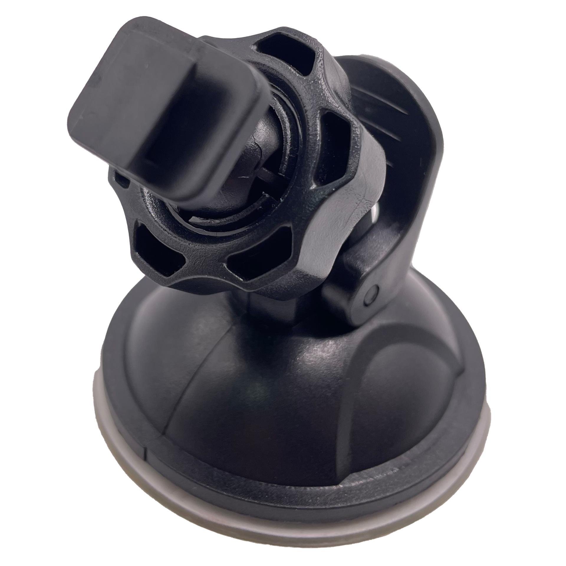 360° Rotating Universal Dashcam Suction Mount with Ball Head Black Base Suction Cup чёрный