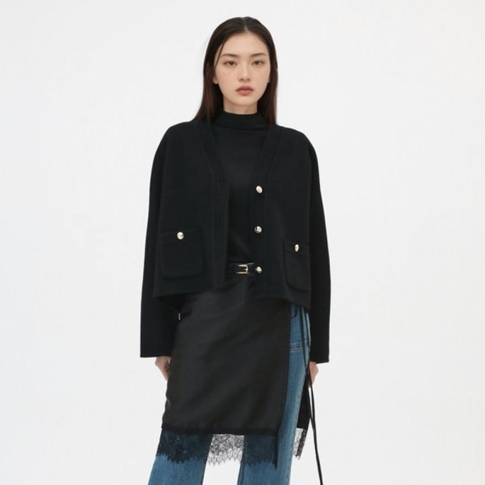 

Lap V Neck Cardigan Coat Hand Ar1wt160 IV (ivory)/FF