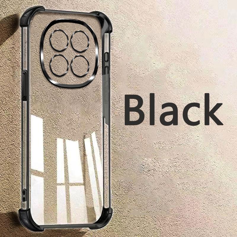 For Xiaomi Redmi Note 14 Pro 14S 13 12 11 11S 10 10S 9 Redmi 14C 13C 12C 10C A5 A3 K80 K70 K60 Poco X7 Pro X6 M6 Transparent Electroplated Phone Case