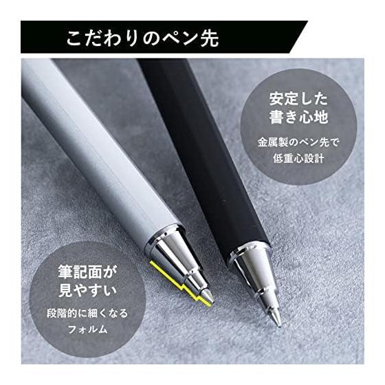 Sakura Color Products Ball Sign iD Plus Night Black 0.5mm, 10-Pack Gel Ink Ballpoint Pen GBR355#43(10) - Premium Feel, Easy Grip, Smooth Writing, Low