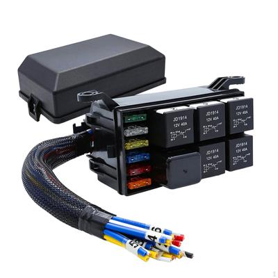 Sicherung Relais Box 6 Slots ATC/ATO Halter Premium Ersatz Prewired Block und
