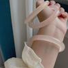 Translucent Pink Lotus Root Jade Bracelet for Women