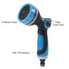 Water Hose Nozzle Sprayer Thumb Control 10 Modes Heavy Duty Washing Garden Watering Hose Spray Nozzle Yard Supply