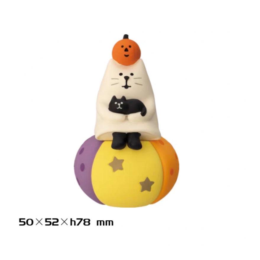 2025 Trendiges Halloween Japanische Katze Harzornament - DIY Cartoon Schreibtischdekoration