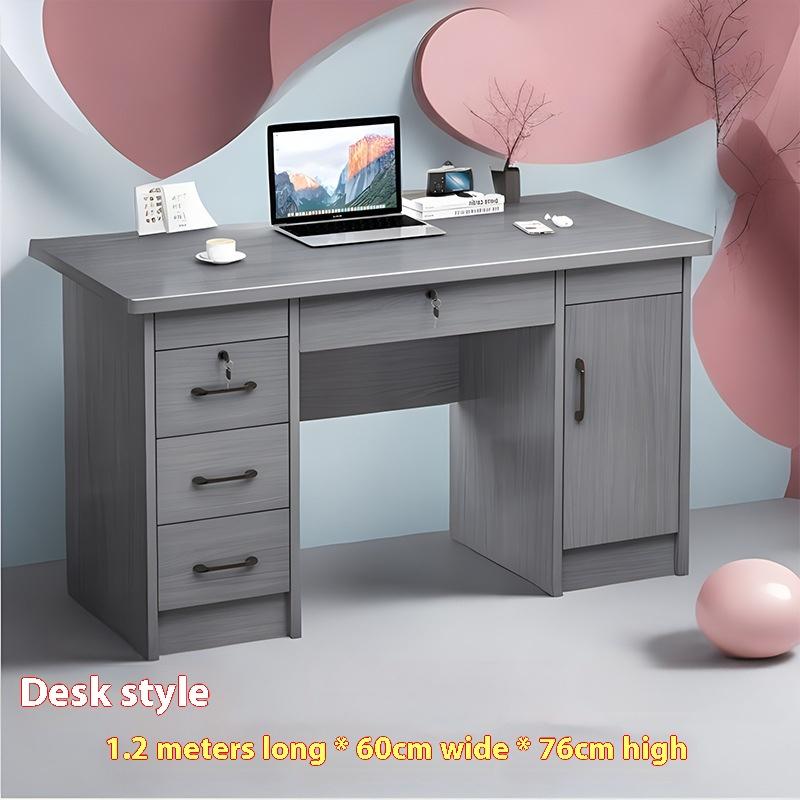 Massivholz Schreibtisch Computertisch Schreibtisch Ökologisches Brett Einzelperson Mitarbeiter Schreibtisch Heimgebrauch mit Schublade und