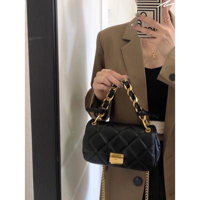Rhombus Hand Carry Small Fragrant Wind Rhombus Bag Women'S Summer Simple Small Square Bag Messenger Bag