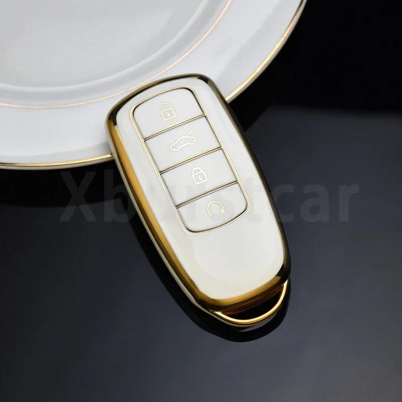 Soft TPU Car Remote Key Case Cover Shell Fob Holder for Chery Tiggo 8 2022 Pro 7 Arrizo 5 Tiggo 8 Plus New 5 plus 7pro 2022 Max