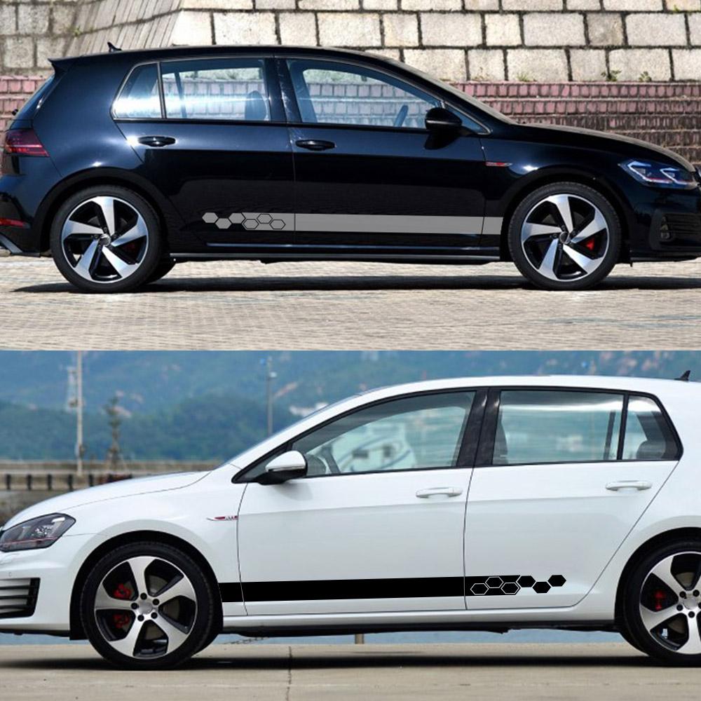 Car Door Side Stickers Auto Vinyl Decor Decal For Volkswagen VW Golf 4 5 6 7 Polo MK2 MK3 MK4 MK5 MK6 MK7 MK8 Tuning Accessories