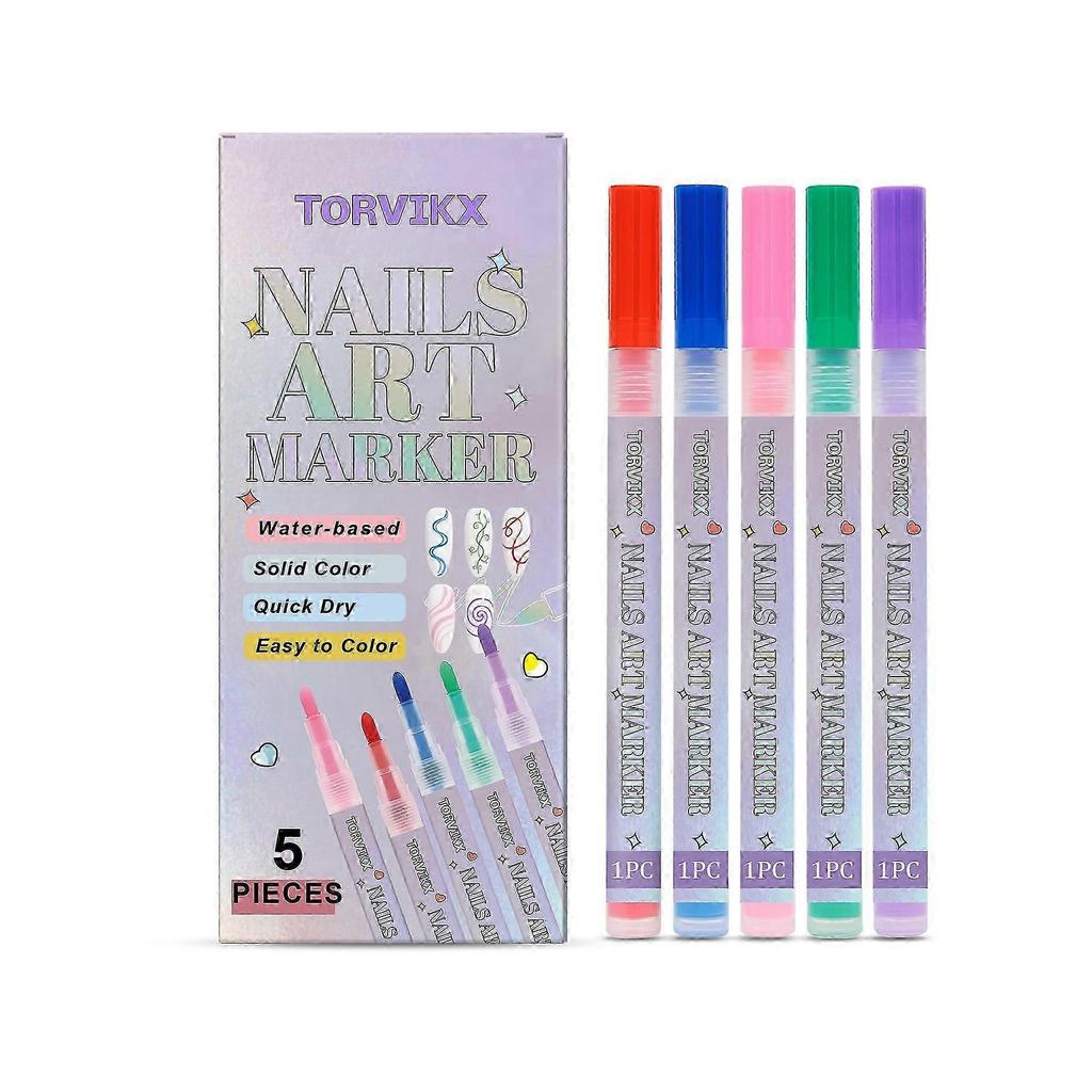 New model Torvikx Nail Art And Graffiti Pens Are Bright And Colorful, Easy To Handle, Suitable For Diy In Various Occasions, Gentle And Not Prone To S
