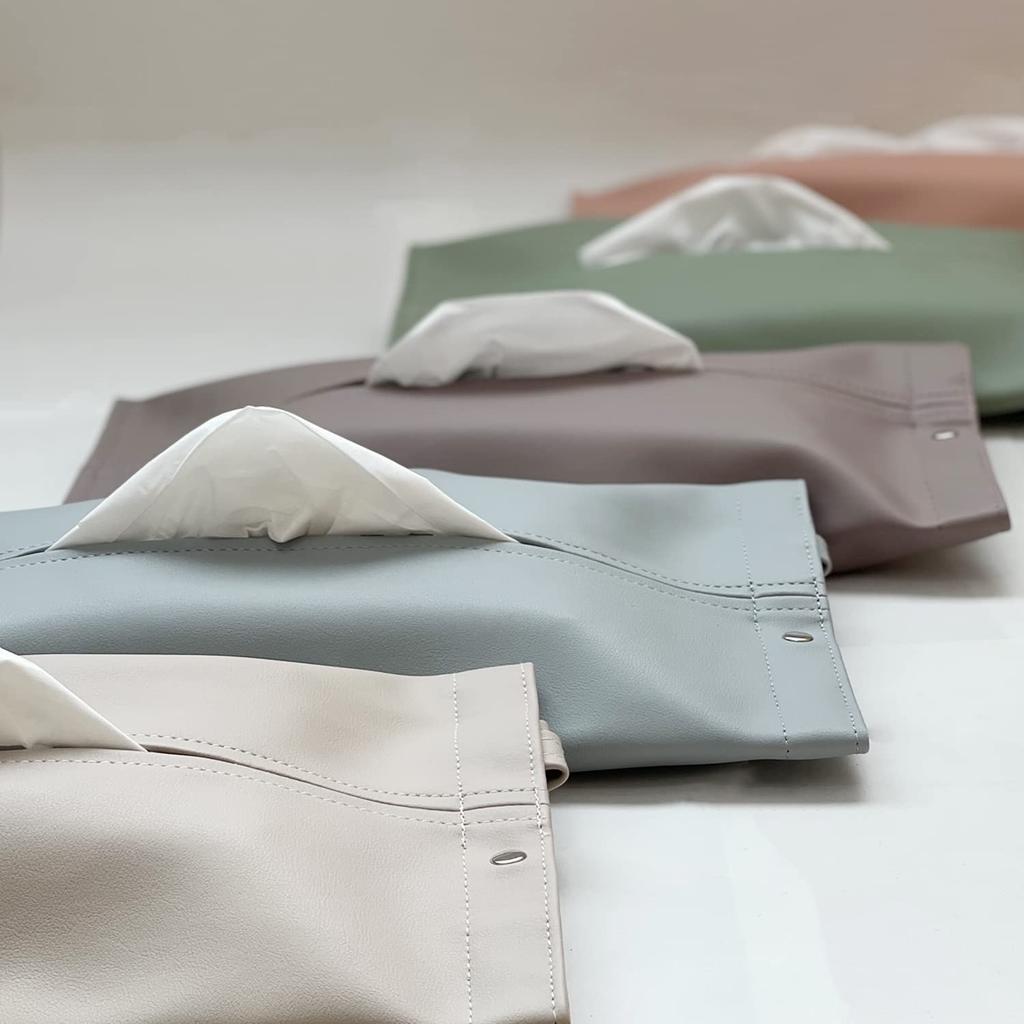 HOUSIST Tissue PU Tissue Wall Kitchen Wet Gift Case, Hanging, Stylish, Car, Leather, Cover, Mounted, Mask, Paper, Wipes, Multi-Purpose Case, (Black)