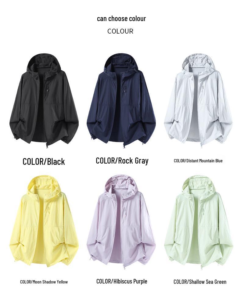 2026 Ice Silk Couple's UV Protection Summer Jacket – Breathable Sun Protection for Outdoor Activities