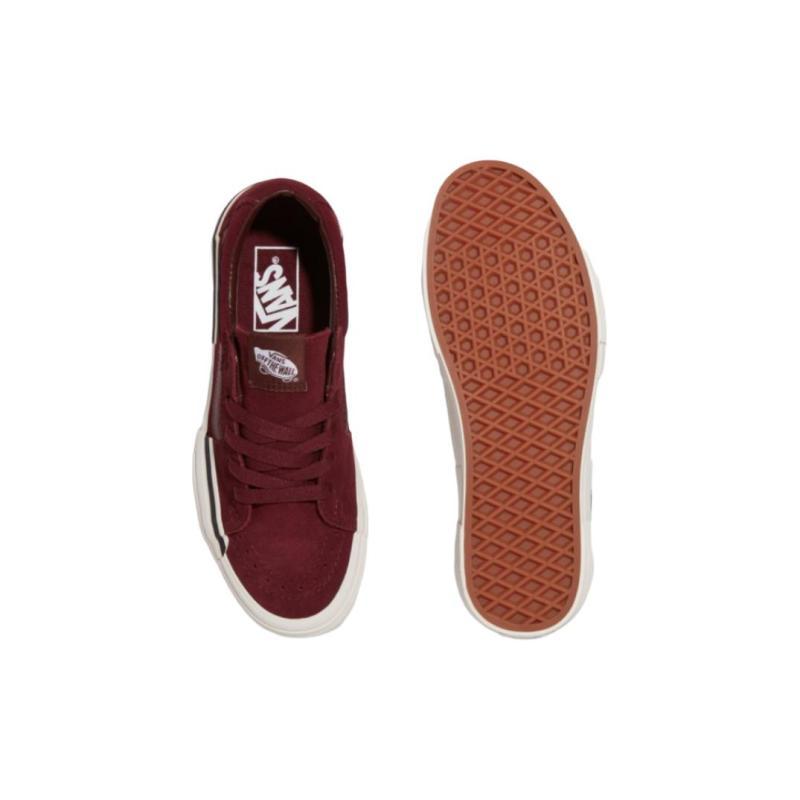 Vans Anti-Slip Wear-Resistant Low-Top Skateboard Shoes Unisex Burgundy Vans VN000CRNPRT