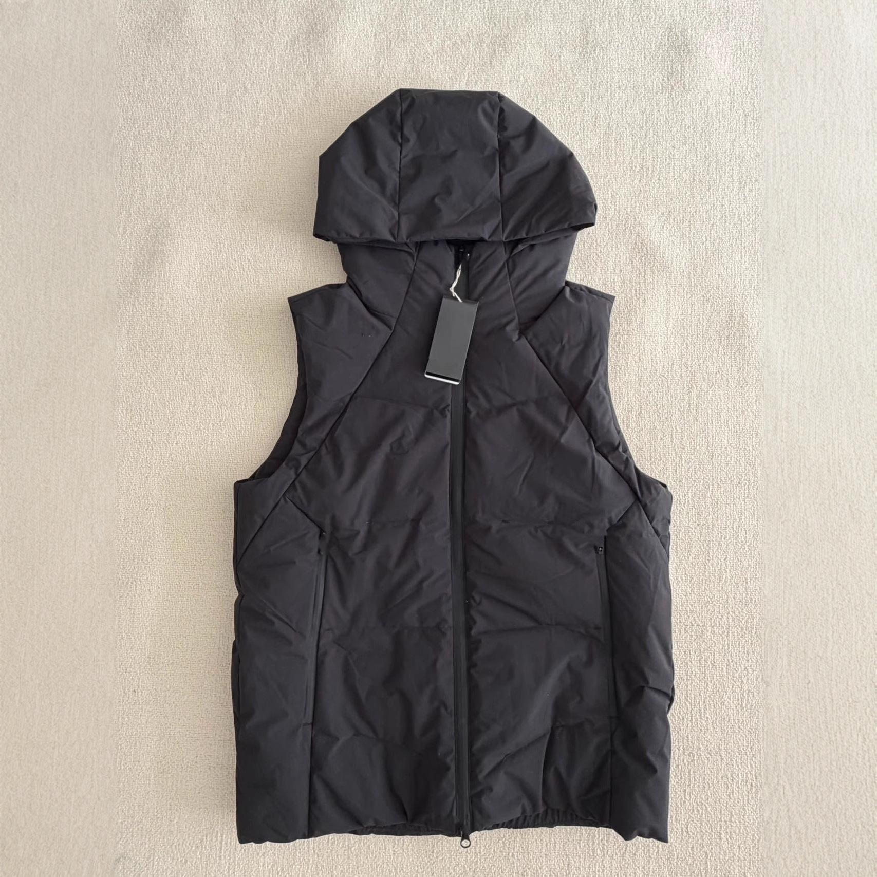 Мужской водоотталкивающий пуховый жилет Dijiamen с капюшоном и подкладкой из графена Medium