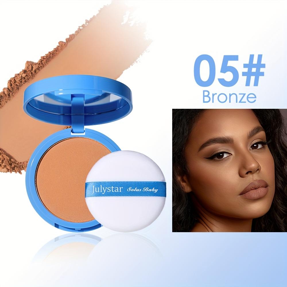 JULYSTAR Matte Face Setting Powder Oil-control Lightweight Radiant Foundation Pressed Powder Face Full Coverage Makeup Cosmetic