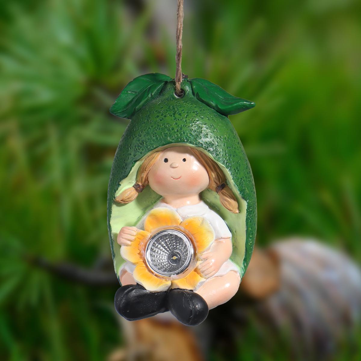 

Fruit Doll Lantern Pendant Resin Craft Decoration for Outdoor Garden Courtyard and Home Decor