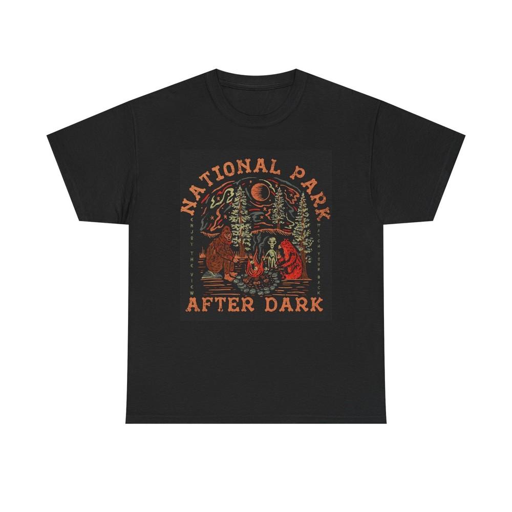 National Park After Dark Graphic T Shirt  Unisex Heavy Cotton Tee Unisex T-Shirt S