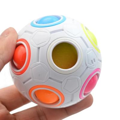 Magischer Regenbogen Ball Würfel Antistress Regenbogen Ball Speed Puzzle Montessori Spielzeug Kinder Erwachsener Stressabbau Spielzeug Kreative Geschenke
