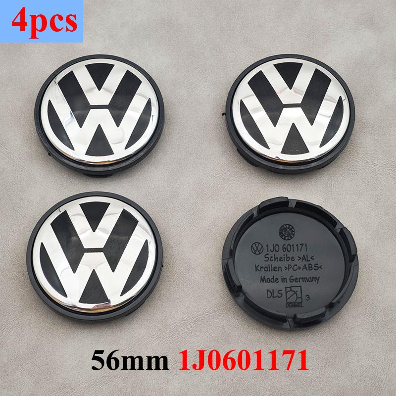 

VW GTI GOLF 2026 Hot For VW VOLKSWAGEN 4pcs 56mm 65mm Car Wheel Center Hub Caps Cover For VW Volkswagen Golf Polo Passat Touareg