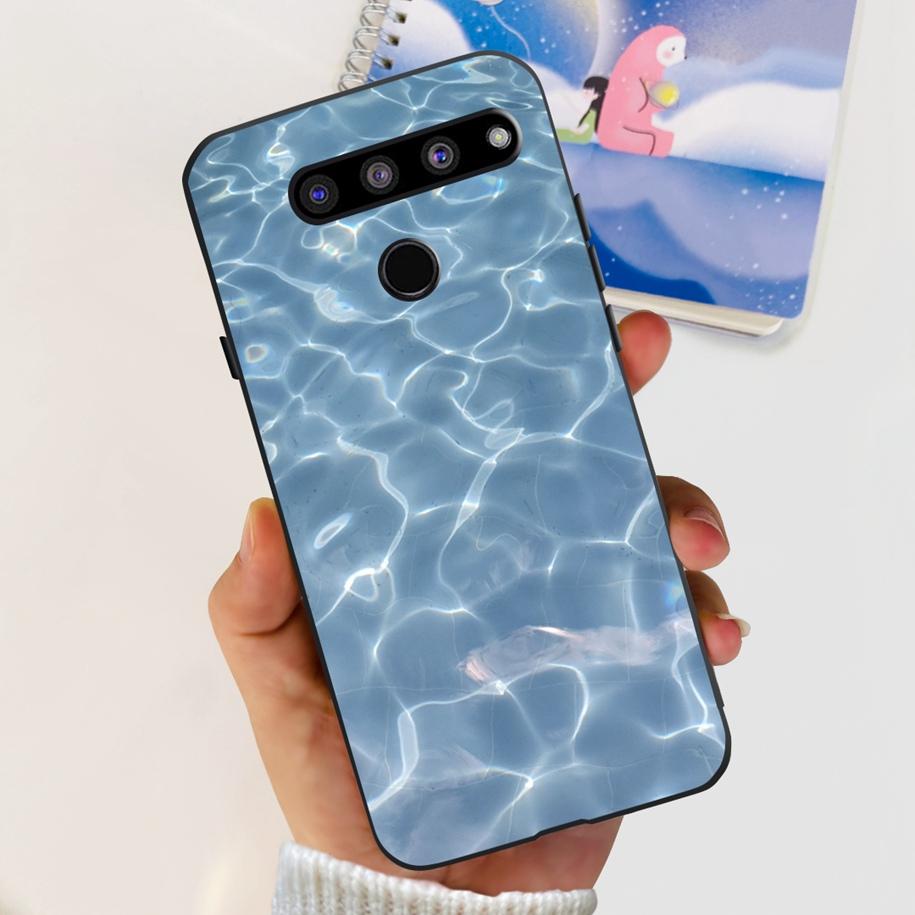 For LG V50 ThinQ 5G Case LM-V500EM Phone Cover Fashion Flower Butterfly Soft Silicone Back Cover For LG V40 V50s Thinq 5G Bumper