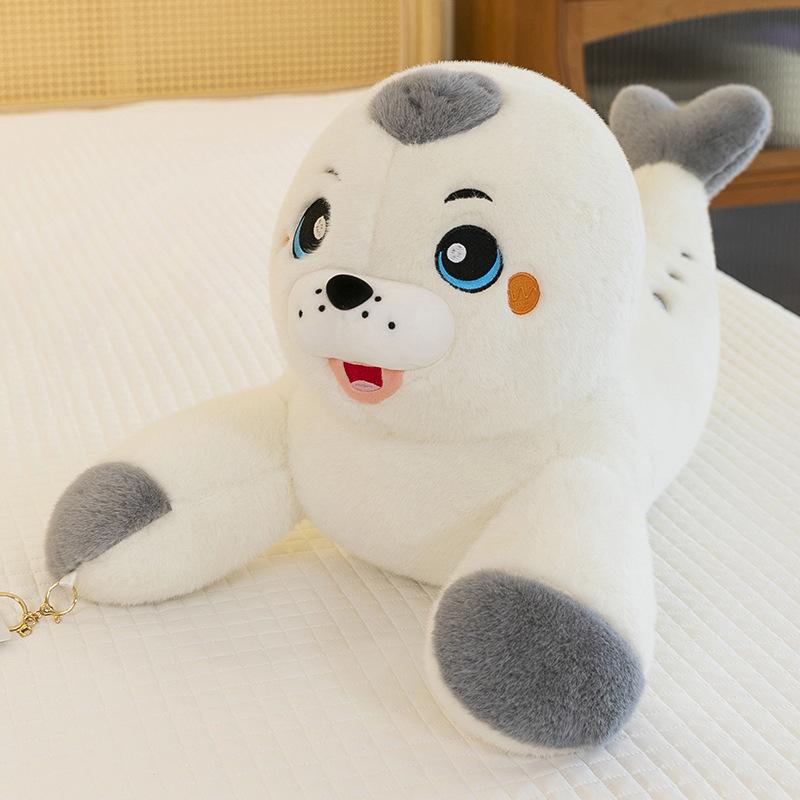 

Милые плюшевые игрушки морские львы, сувениры из аквариума, детские подушки для сна, большие украшения для дома, диванные подушки 50cm【0.72kg】